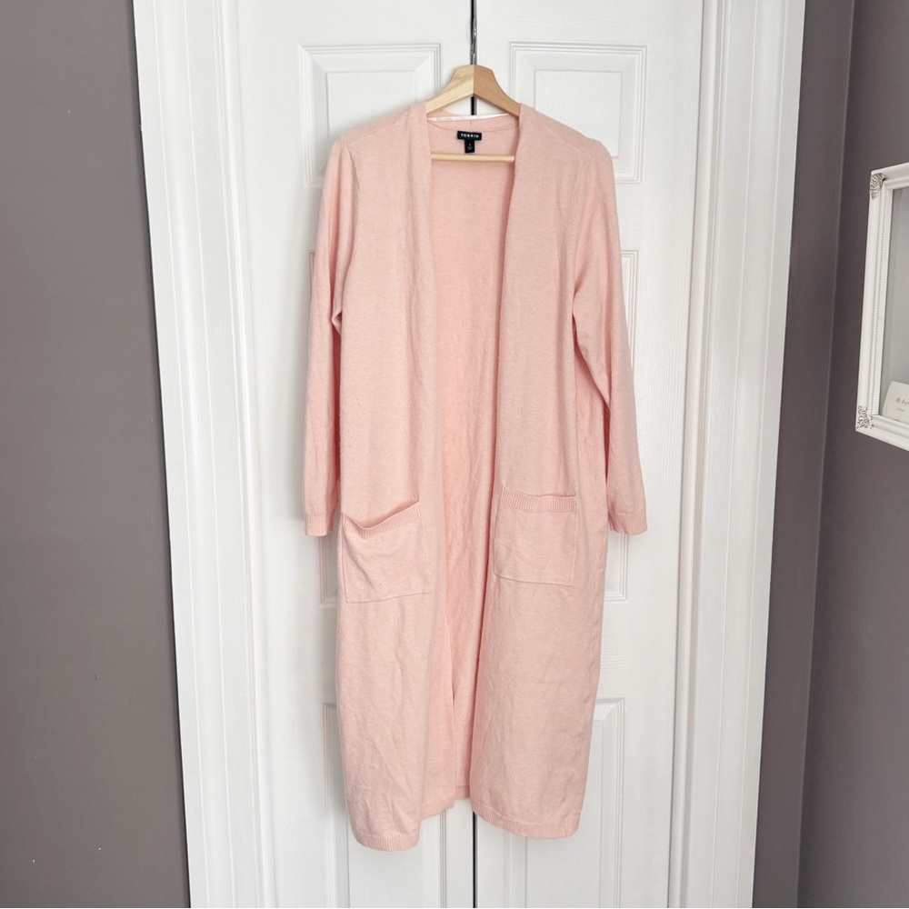 Torrid blush duster cardigan